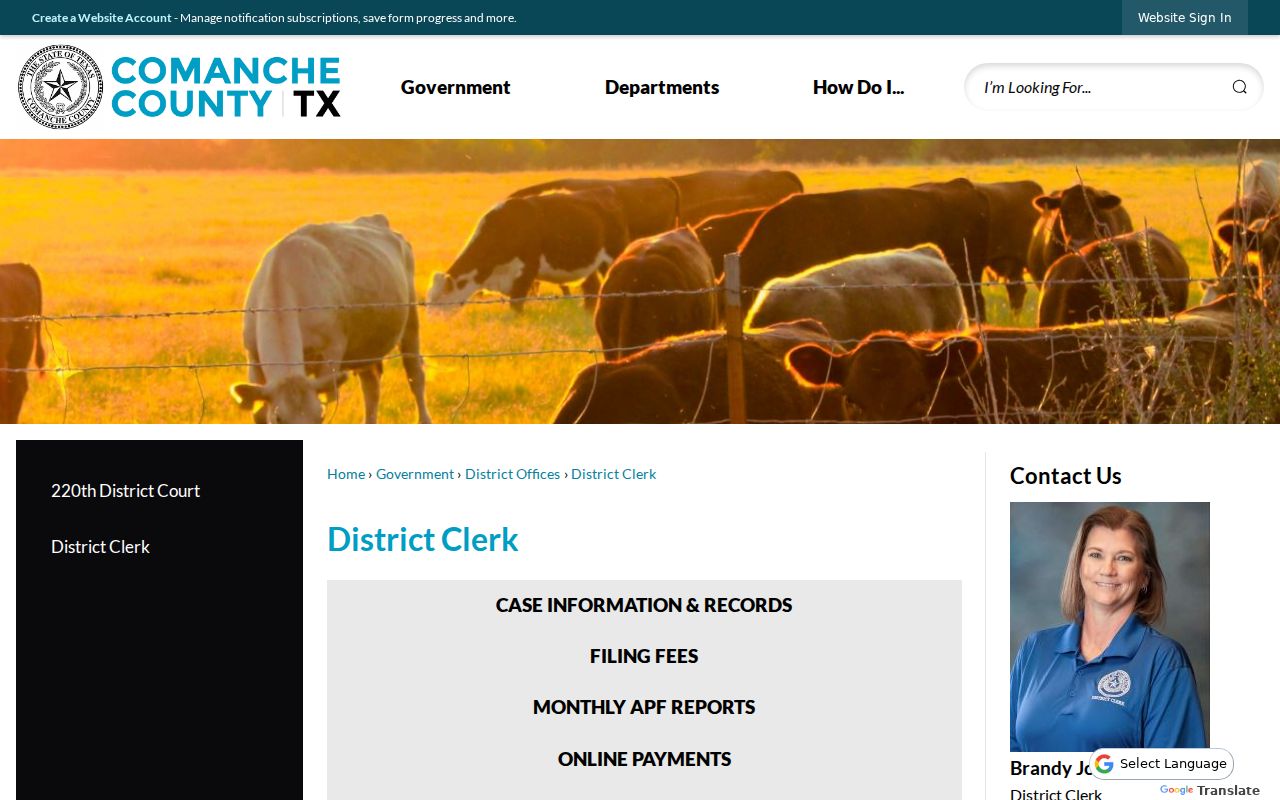 Comanche County criminal case copy procedure and fee