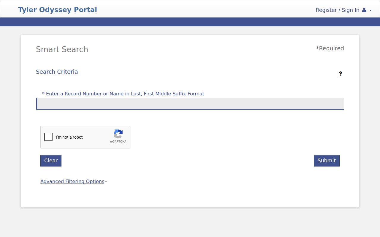 Comanche County court case lookup UCMS Smart Search fields